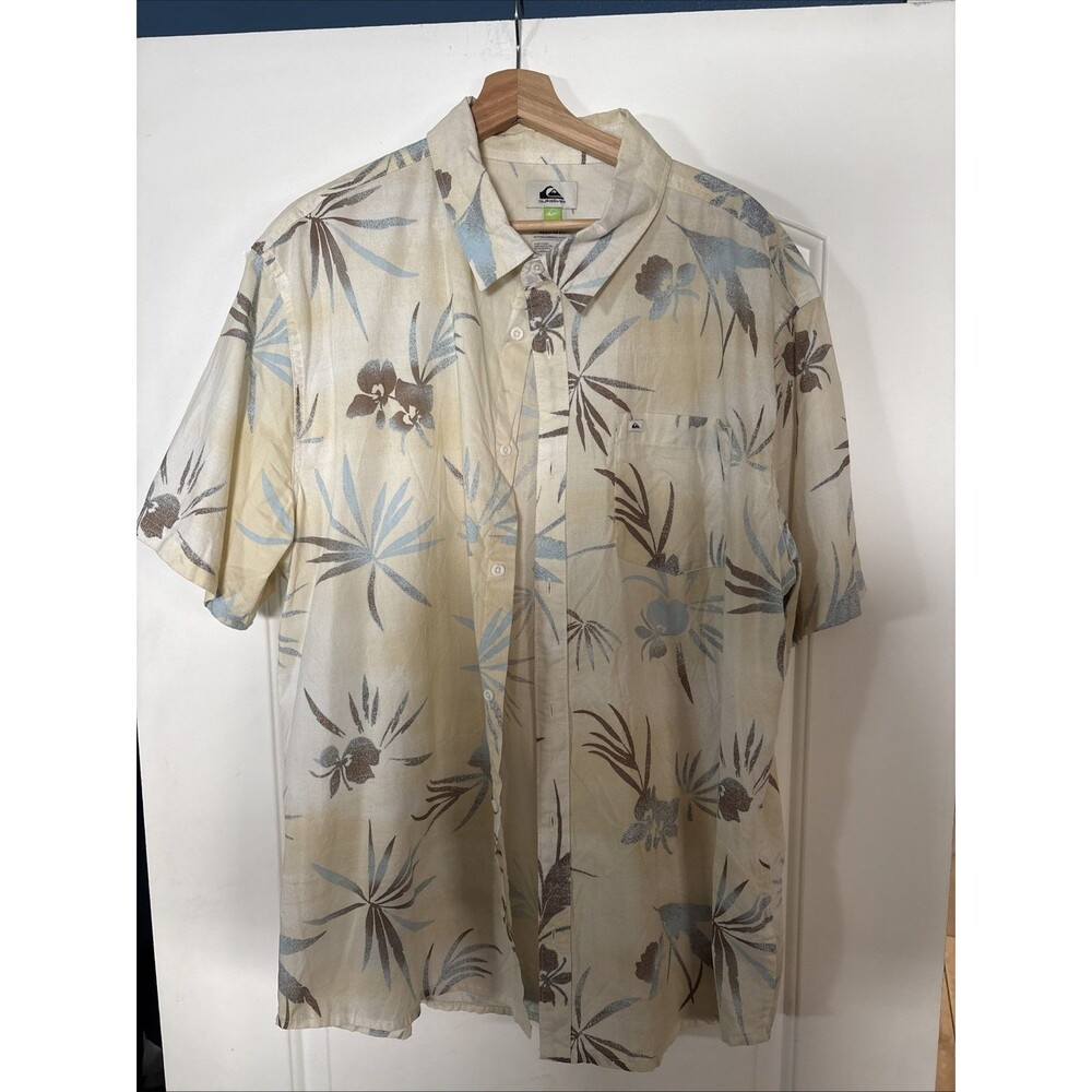 Quicksilver Mens XXL Regular Fit Button Up Shirt